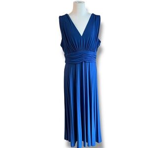 Suzi Chin for Maggy Boutique Royal Blue Midi Dress